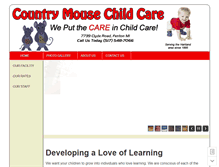 Tablet Screenshot of countrymousechildcare.com